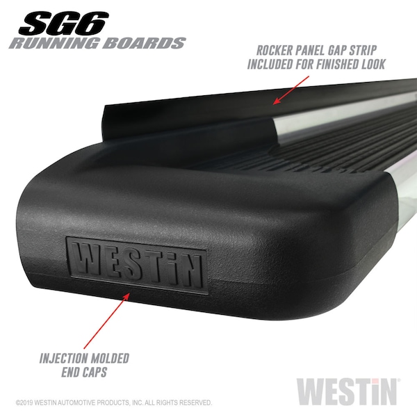 Westin Automotive 68.4 INCHES POLISHED SG6 RUNNING BOARDS (BRKT SOLD SEP) 27-64710 - main